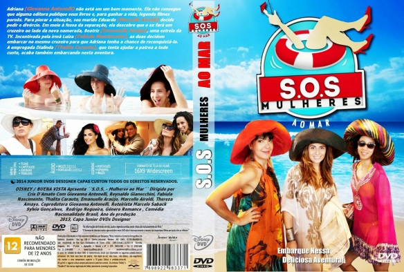 CAPA DO FILME SOS MULHERES AO MAR - JUNIOR DVDS DESIGNER